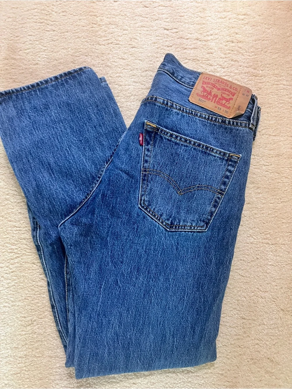 Levi's Men's Straight Blue Denim Jeans